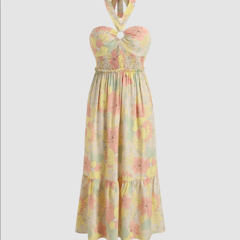 NWOT summer floral midi dress